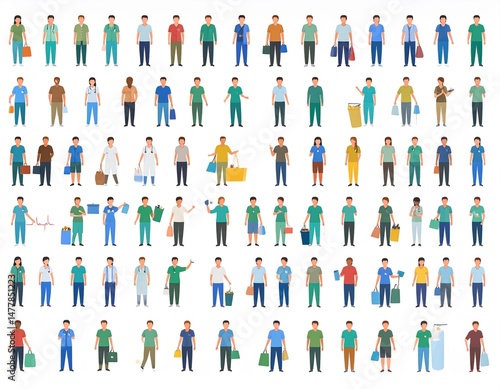 Simple Vector Icons of Man and Woman Signs for Gender Representation.