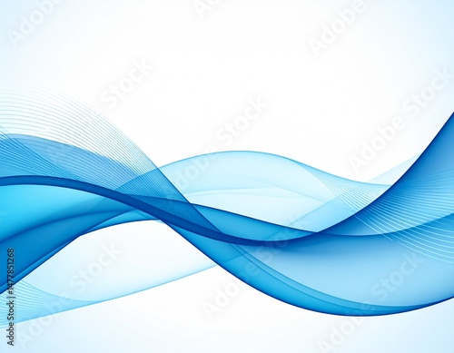 Sleek Vector Design of Digital Waveform and Data Flow in Blue and Purple Tones