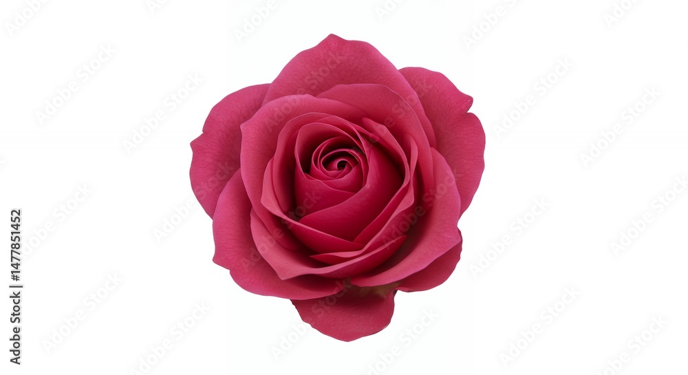 Single crimson rose isolated on white background Single crimson rose isolated on white background