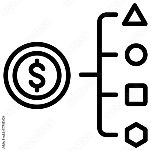Cost Allocation Icon