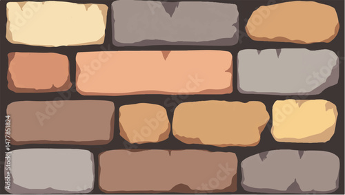 Brick wall background. Brick wall. A fragment of a brick wall background. Illustration of a brick wall.