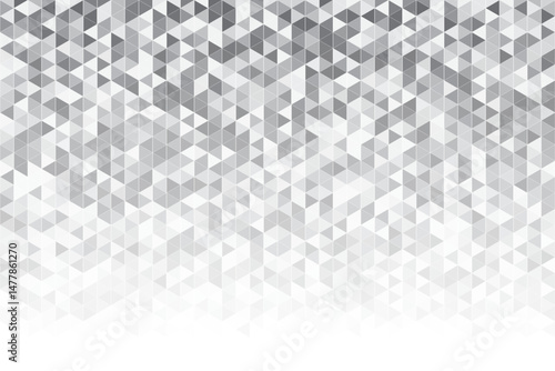Abstract geometric background with grey and white color tone triangle shapes. Low poly vertical stripes made of triangles. Monochrome vector background.