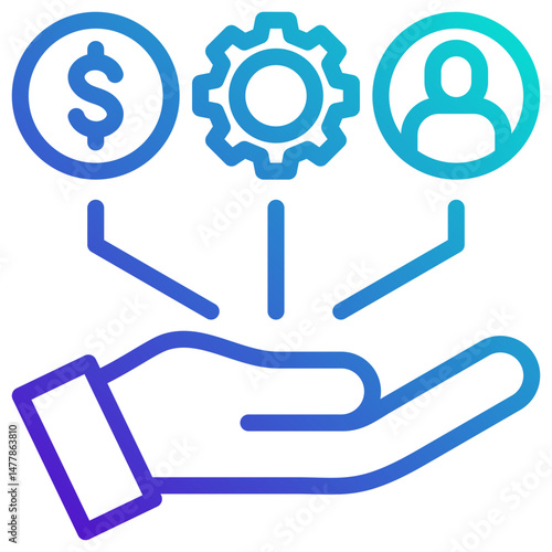 Resource Allocation Icon