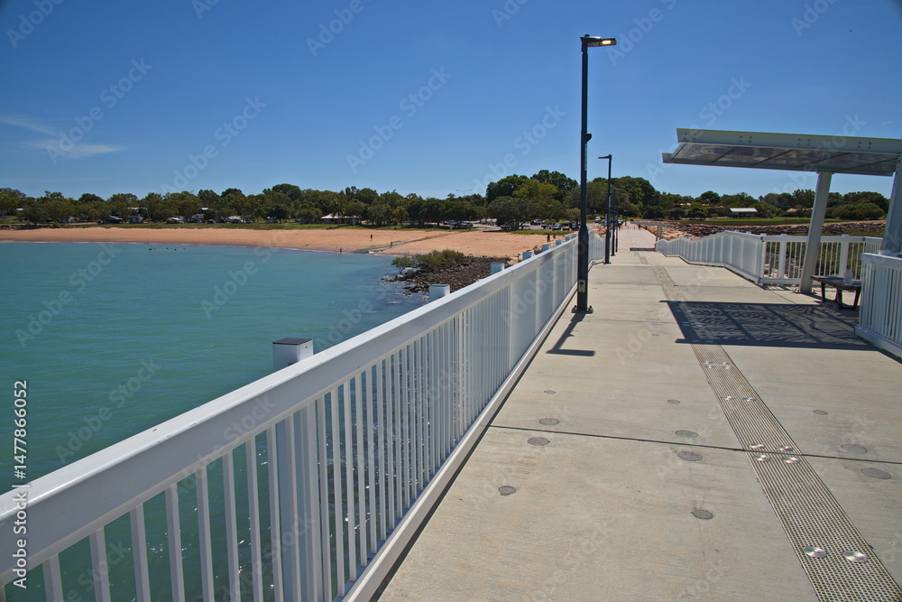 Fototapeta premium Town Beach Jetty in Broome, Western Australia, Australia 