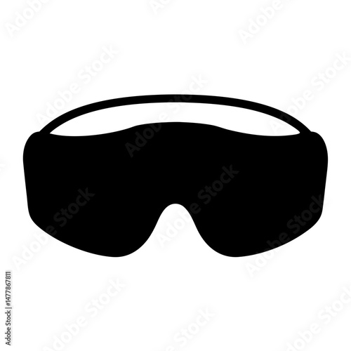 vr headsetvector silhouette icon - perfect for electronics-themed crafts, decals, or SVG projects.