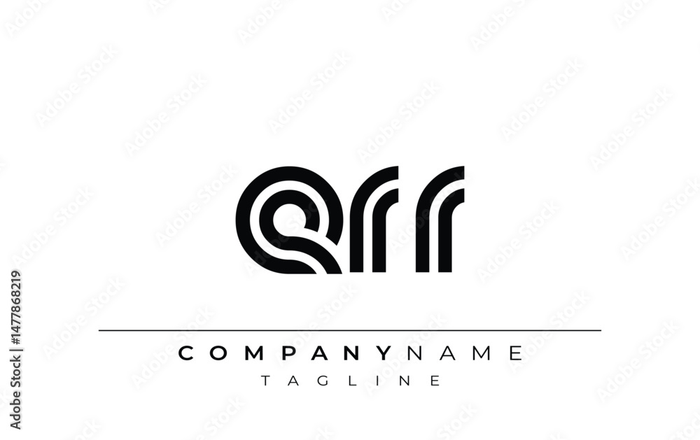 Obraz premium ERR Creative Unique Modern Letter Logo Design. Stylized logo featuring a unique letter design, presenting abstract minimalist aesthetics and modern appeal.