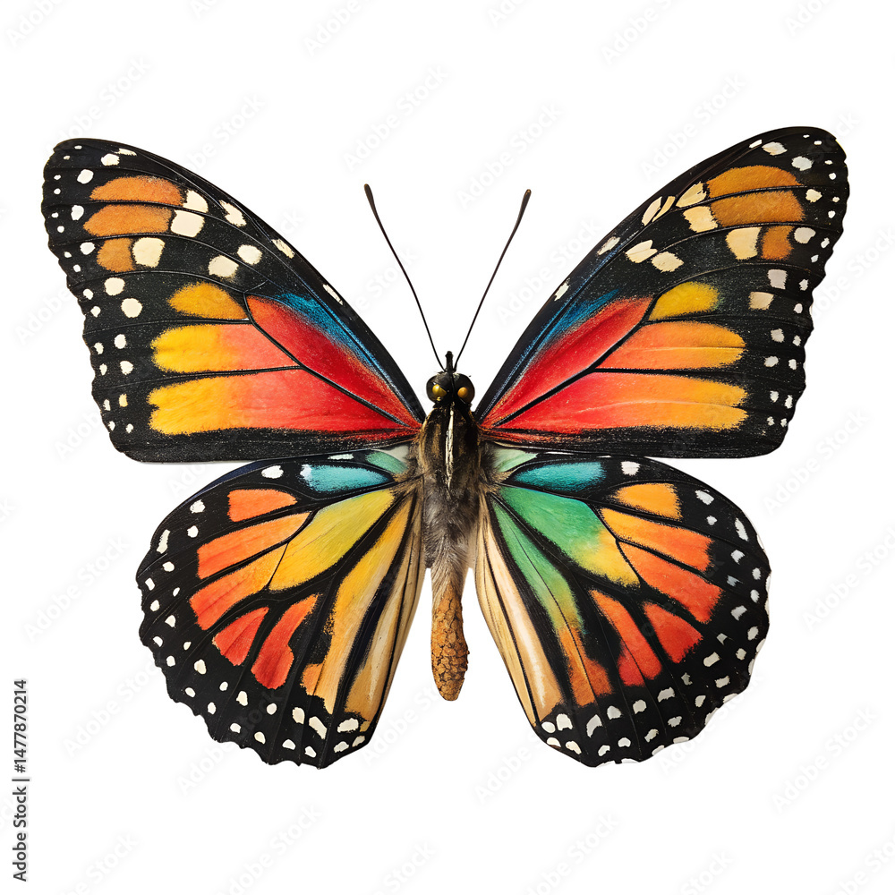 Fototapeta premium butterfly on white background