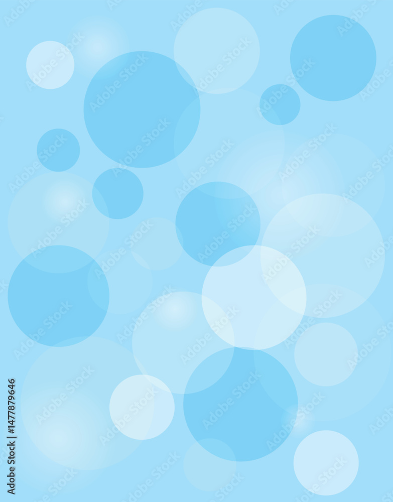 Light Blue Transparent Bubble Circle Pattern Light Blue Transparent Bubble Circle Pattern