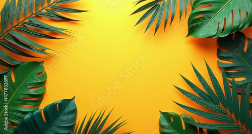 tropical jungle frame