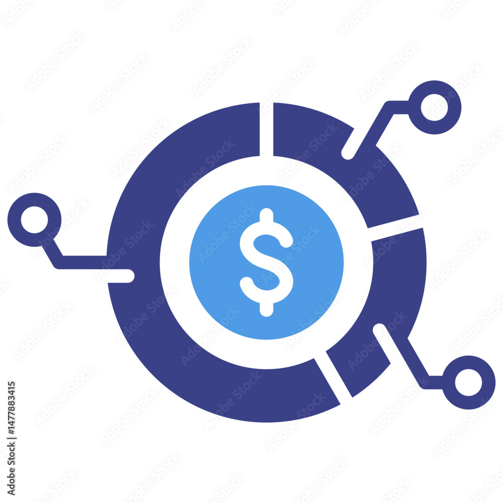 Fototapeta premium Fund Icon