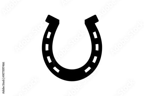 Horseshoe vector illustration lucky charm design