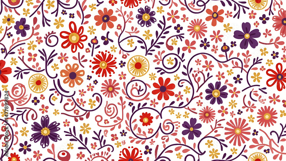 custom made wallpaper toronto digitalseamless floral pattern