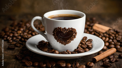 cup of coffee, ai generated