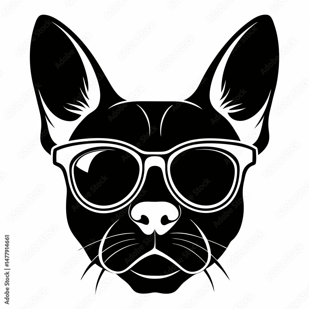 Fototapeta premium black and white dog