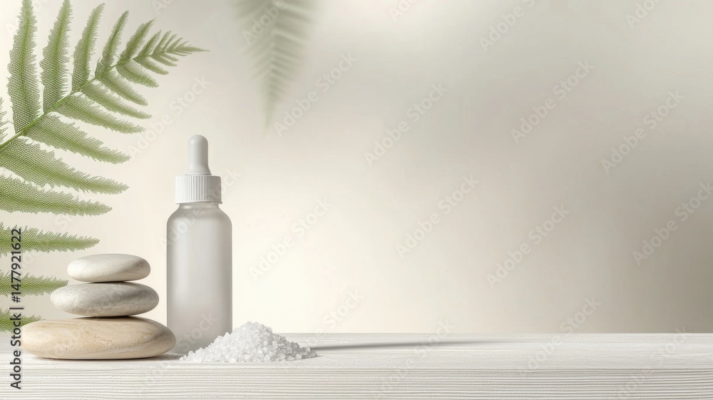 Skincare Serum Bottle with Natural Elements: Spa, Wellness, and Beauty Concept skincare beauty serum Skincare Serum Bottle with Natural Elements: Spa, Wellness, and Beauty Concept skincare beauty serum