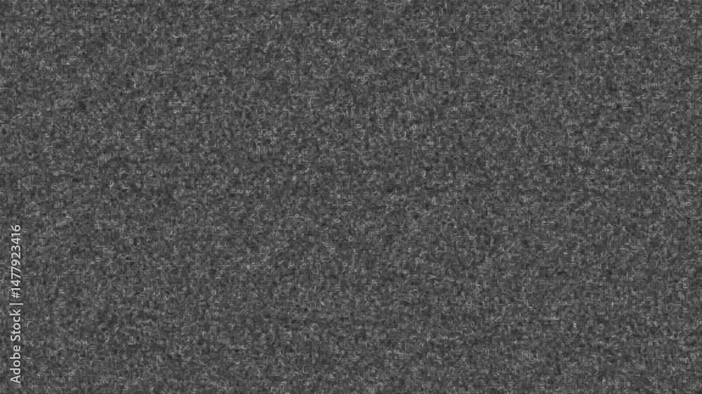 TV noise screen footage overlay, No signal old vintage TV. Antenna damage, cable defect. Faulty chip. VHS error screen transition and overlay for retro video effects and glitch editing.