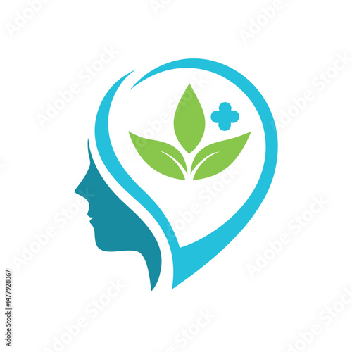 Mental Health Support Modern Human Logo