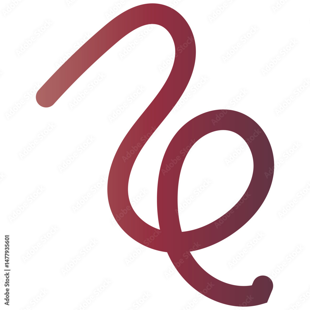 Obraz premium Line Shapes . Dynamic Squiggles, Swirls and Spiral Ribbons. vector illustration . EPS 10/AI