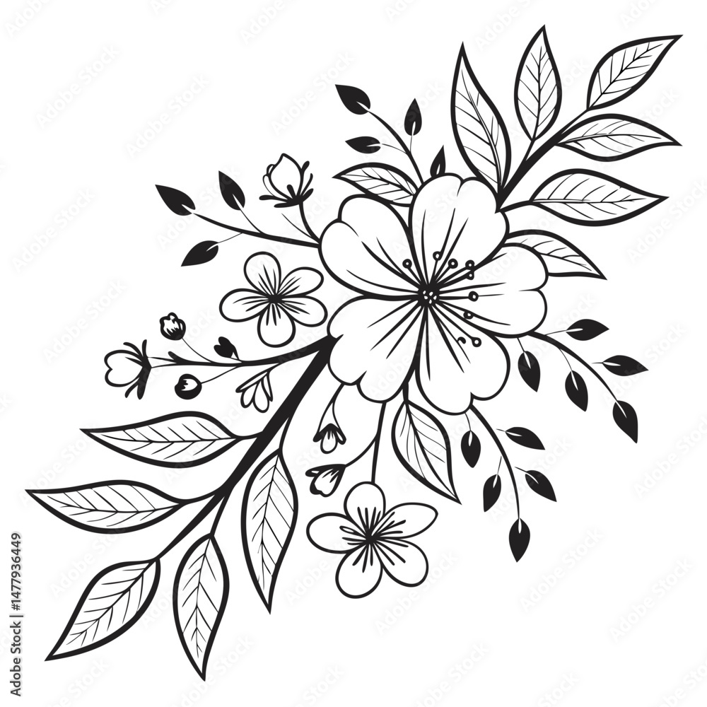 Fototapeta premium floral design element