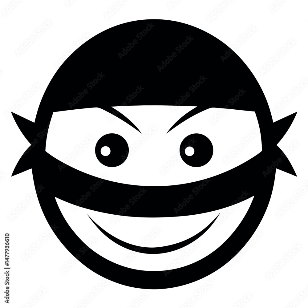 Fototapeta premium A Masked Figure, Ready for Action