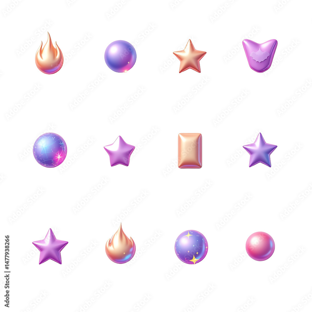 Obraz premium Colorful abstract graphic elements for design.