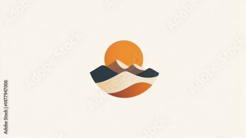 Desert landscape logo