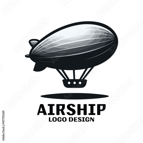 Airship Vector Logo Design
