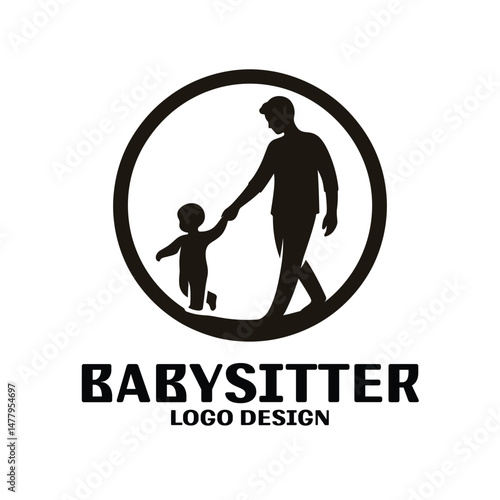 Babysitter Vector Logo Design