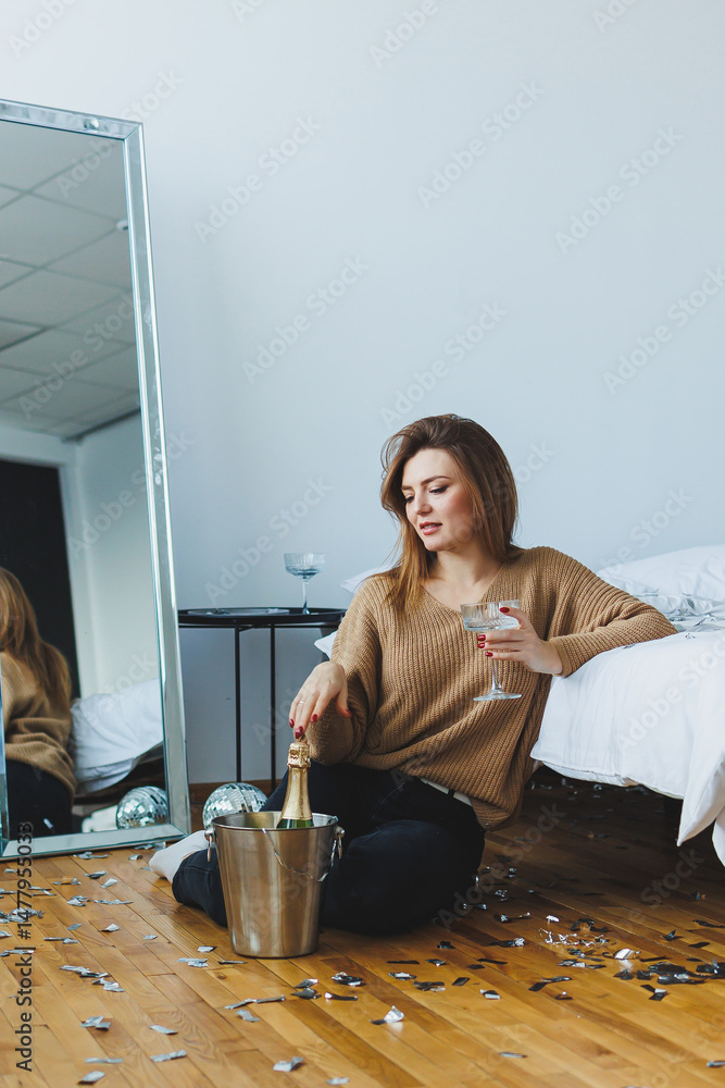 Celebrate with friends in a chic setting, enjoying champagne and the festive atmosphere. Capture stylish moments and create lasting memories in an evening that blends luxury and simplicity