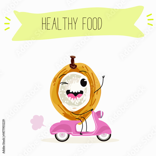Pitomba fruit cute funny cheerful characters with different poses and emotions. Vector hand drawnvector illistration.