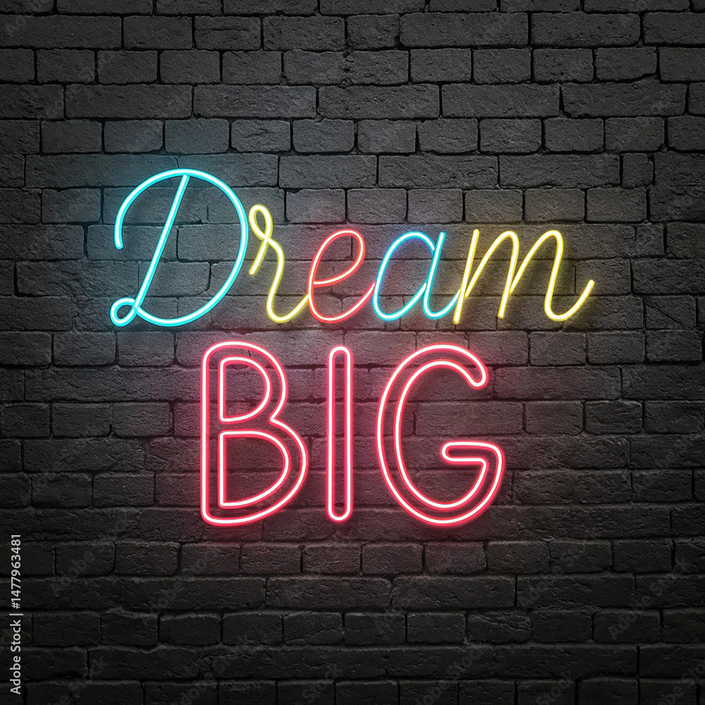 Obraz premium open neon sign on wall