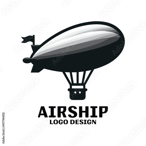 Airship Vector Logo Design