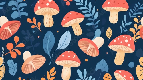 Forest Fungi Pattern (1)