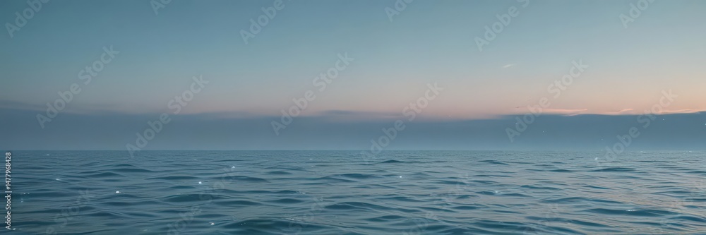 Obraz premium Soft, dreamy light blue gradient fading to turquoise, ethereal ocean feel , water, nature
