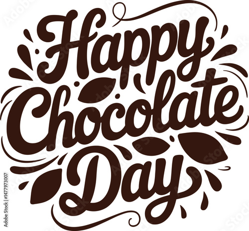 celebrate indulgent delights on chocolate day vector illustration