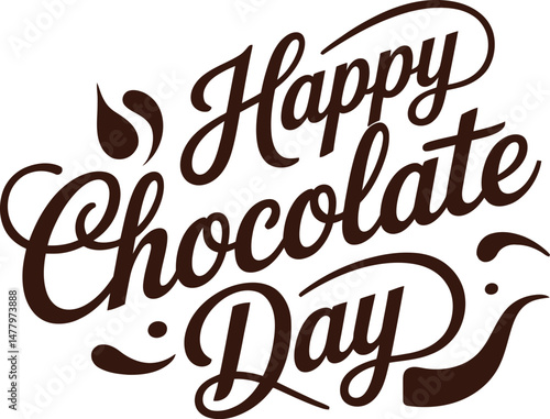 happiness and indulgence on world chocolate day vector illustration