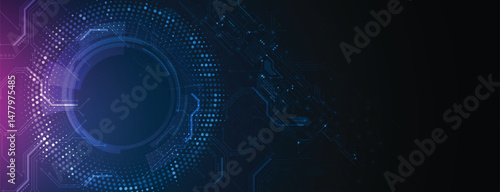 Abstract circuit technology concept background