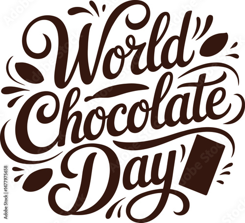 a celebration of world chocolate day worldwide vector illustration
