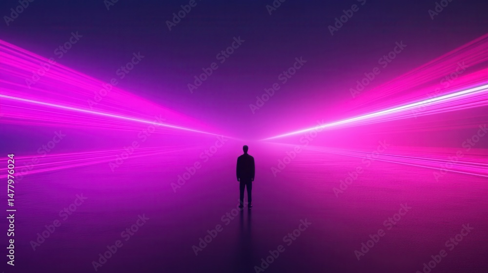 Vibrant light scene, abstract silhouette against purple and pink gradient background, tech design, perfect for modern themes. Vibrant light scene, abstract silhouette against purple and pink gradient background, tech design, perfect for modern themes.