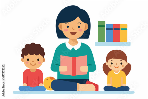 boy and girl reading book