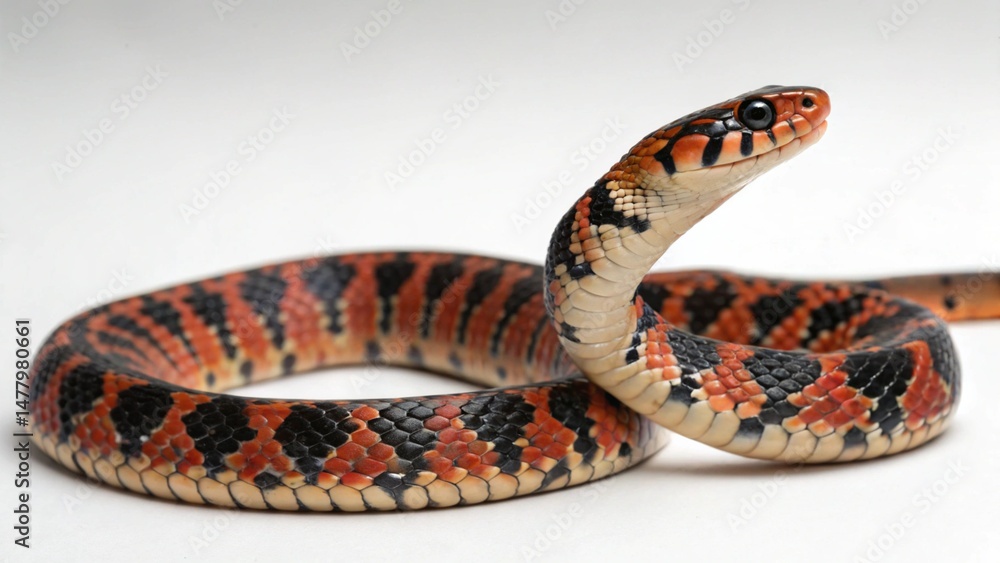 Naklejka premium Collett’s Snake on studio background 
