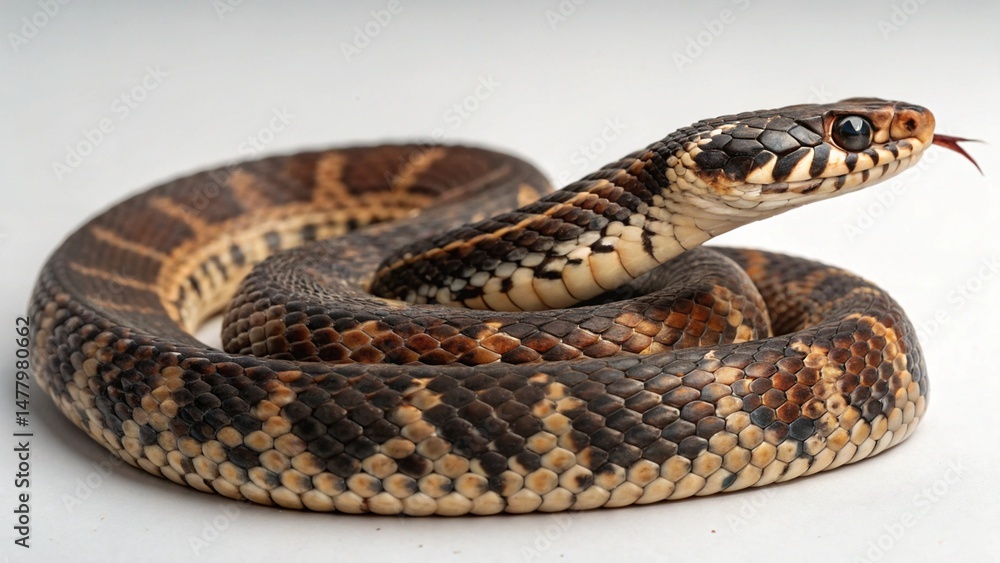 Obraz premium Collett’s Snake on studio background