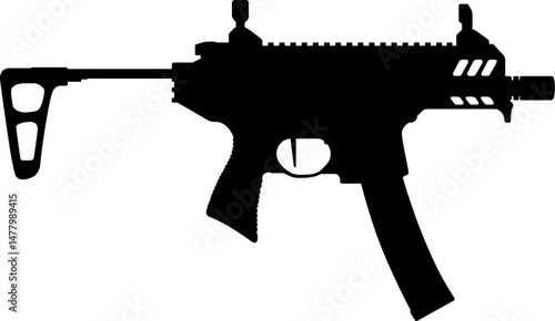 фотографія SIG MPX Copperhead illustration silhouette