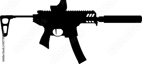 SIG MPX Copperhead illustration silhouette