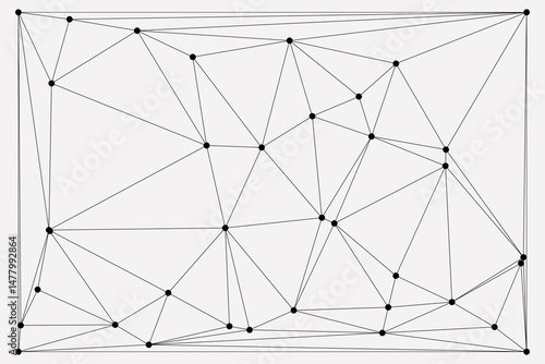 Global network connection background for banner design. Abstract line background with connecting dots and lines. Network Connecting dot polygon social network communication. Internet technology.