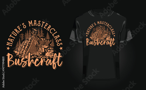 Nature's Masterclass - Bushcraft t-shirt design
