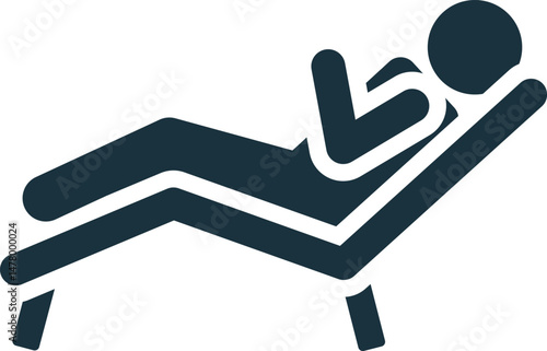 Patient relaxing on therapist couch during psychotherapy session