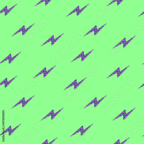retro lightning pattern 90s style