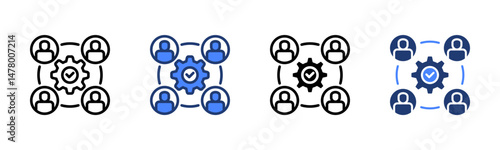 Collaborative icon sheet multiple style collection