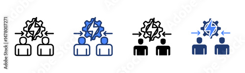 Conflict Resolution icon sheet multiple style collection